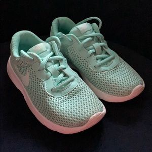 Girls mint Nike sneakers size 12!